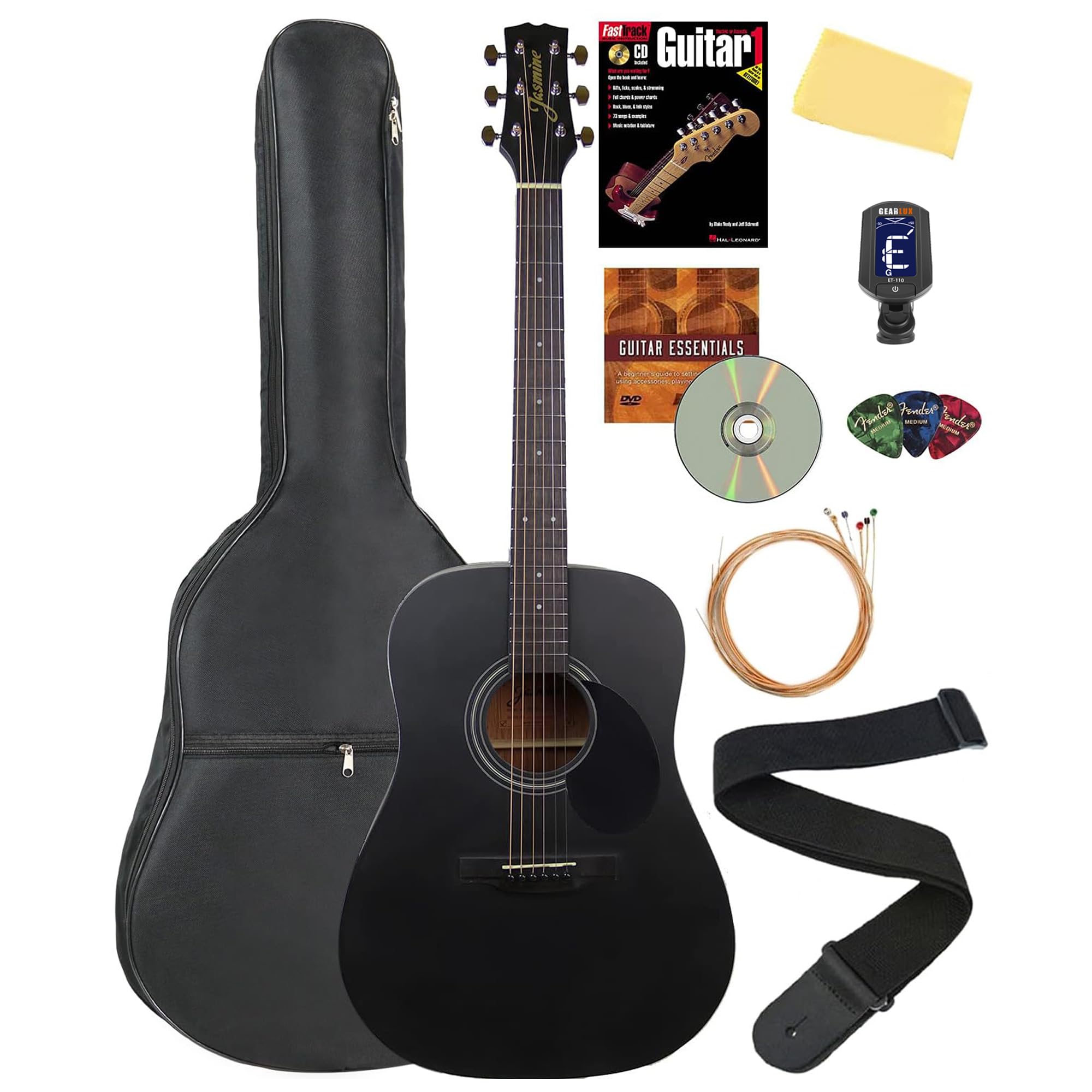 Jasmine アコースティックギター Amazon.com: Jasmine S35 Dreadnought Acoustic Guitar - Matte Black